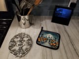 Calaveras Sugar Skulls Spooky Halloween Pair of Pot Holders Kitchen Heat Resistant Pot Holders Sets Oven Hot Pads for Cooking Baking BBQ, 7 1/2 x 7 1/2 - Image 4