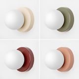Vintage Glass Globe Wall Lamp - Image 1