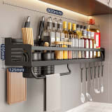 Double-layer Kitchen Storage Rack Punch-free And Multi-functional - Image 17
