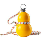 Gourd Shape Insulated Tumbler With Straw 520ml Travel T Hermos Yellow - Image 1