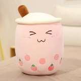Cute Fruit Drink Plush Stuffed Soft Strawberry Milk Tea Plush Boba Tea Cup Toy Bubble Tea Pillow Cushion Kids Gift - Image 14
