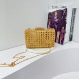Retro Evening Party Wicker Acrylic Single-shoulder Chain Crossbody Bag For Women - Image 2