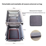 Pet Front And Rear Car MatDog Travel Essential Pet Mat Dog Bed Rear Seat Cushion - Image 4