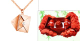 Fashion Jewelry Envelop Necklace Women Lover Letter Pendant Best Gifts For Girlfriend - Image 23