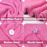 Microfiber Hair-Drying Cap For Women Thickened Quick-Drying Highly Absorbent - Image 2
