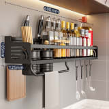 Double-layer Kitchen Storage Rack Punch-free And Multi-functional - Image 15