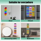 Spring-loaded Colorful Baseball Cap Rack Storage Organizer - Image 3
