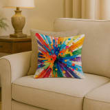 Gay Pride Joy as Resistance Throw Pillow Machine Washable, Indoor Outdoor Decorative Pillow for Couch, Bed or Patio, 18Hx18W - Image 2