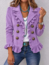 Buttoned Long-sleeve Cardigan For Women - Image 6