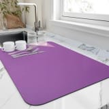 Diatomaceous Earth Kitchen Counter Drying Mat - Absorbent Heat Resistant Coaster for Coffee Bar Sink Area Easy Clean Stain Resistant Table Pad - Image 14