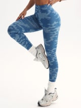 Womens Camouflage Yoga Leggings For Outwear - Image 3