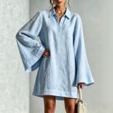 Autumn New Arrival Elegant Slimming Dress With A Lapel Collar For Women - Image 2