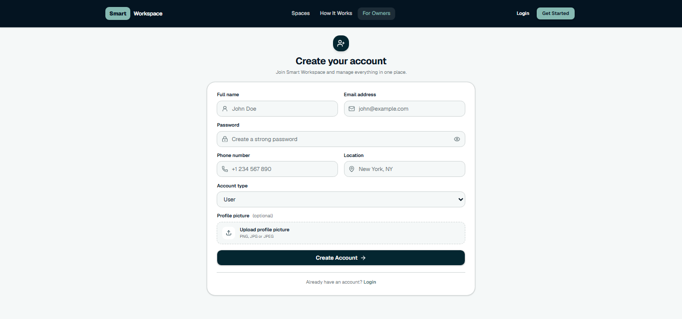 Register UI