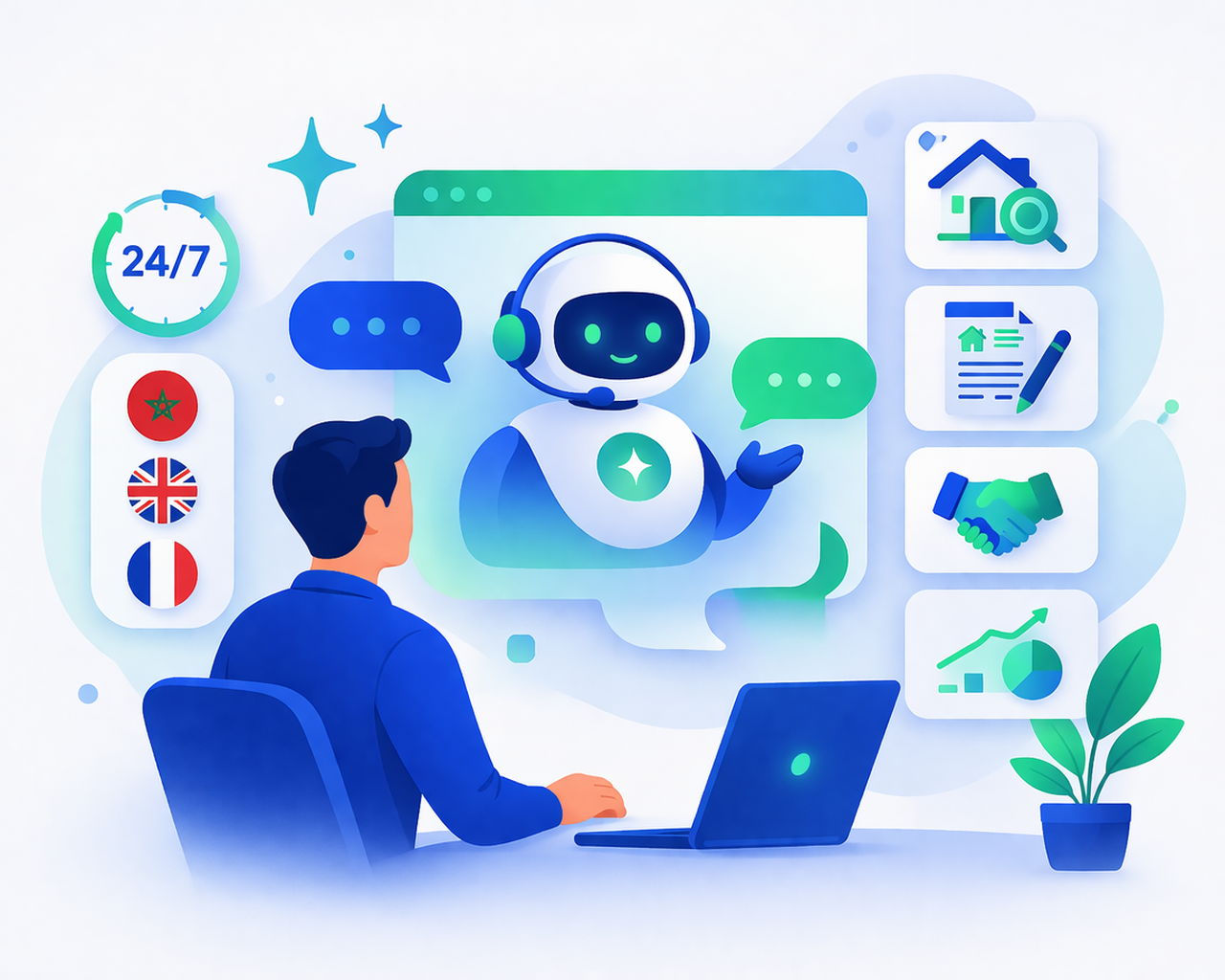 Assistant immobilier Darweb 24/7