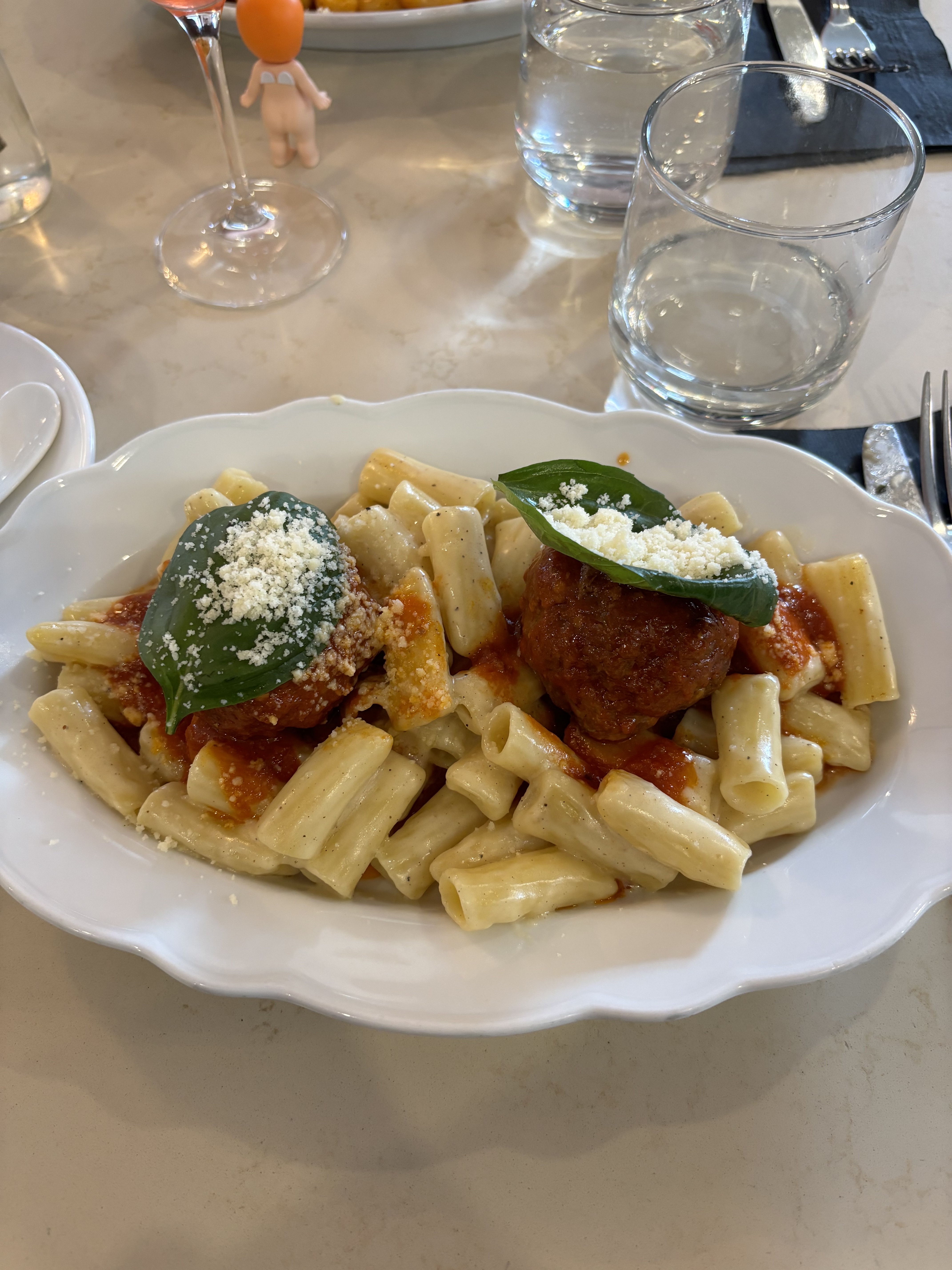 My order: Rigatoni & Meatballs