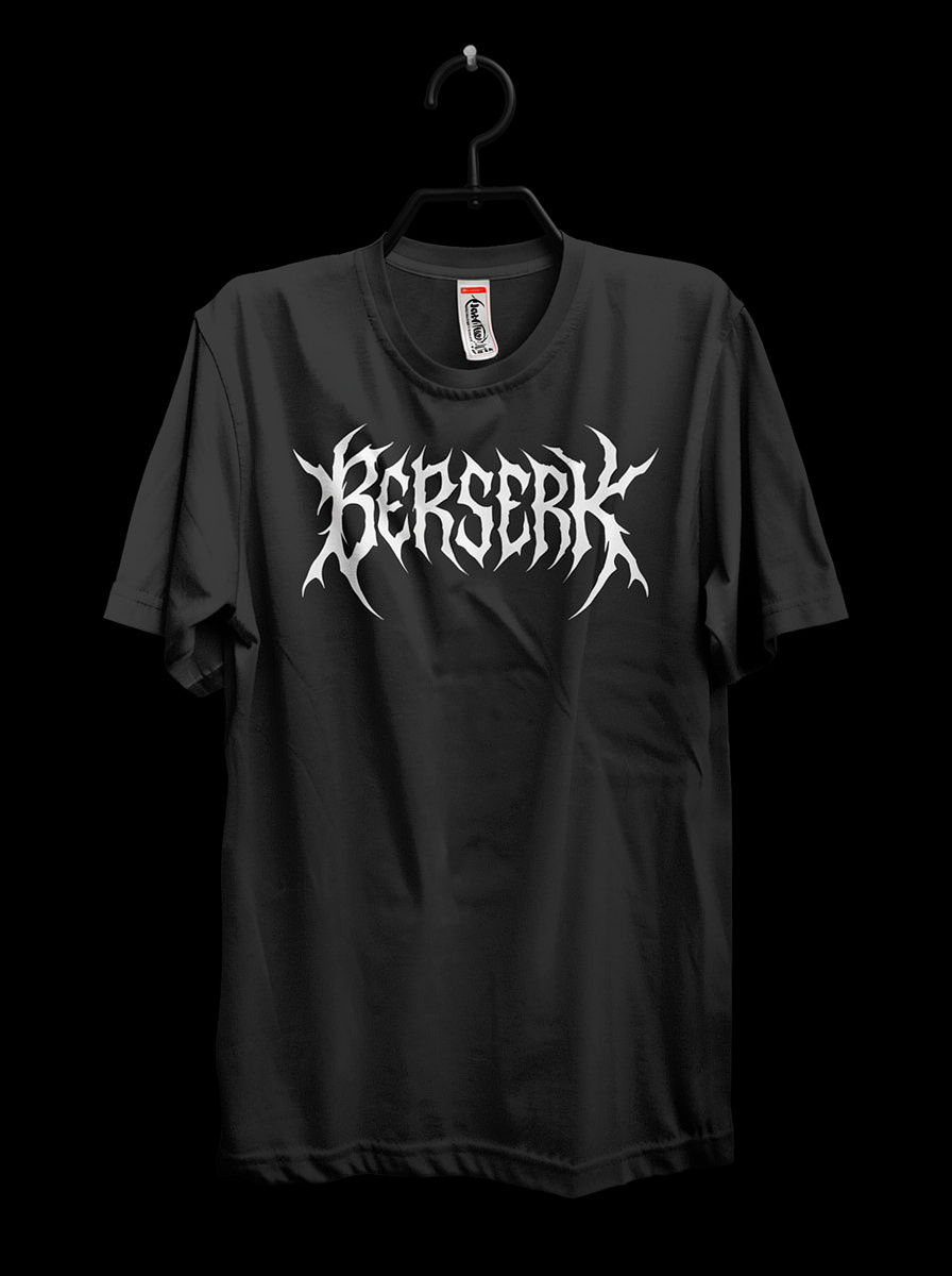 Berserk Gothic Logo T-Shirt - Dark Fantasy Anime Merchandise