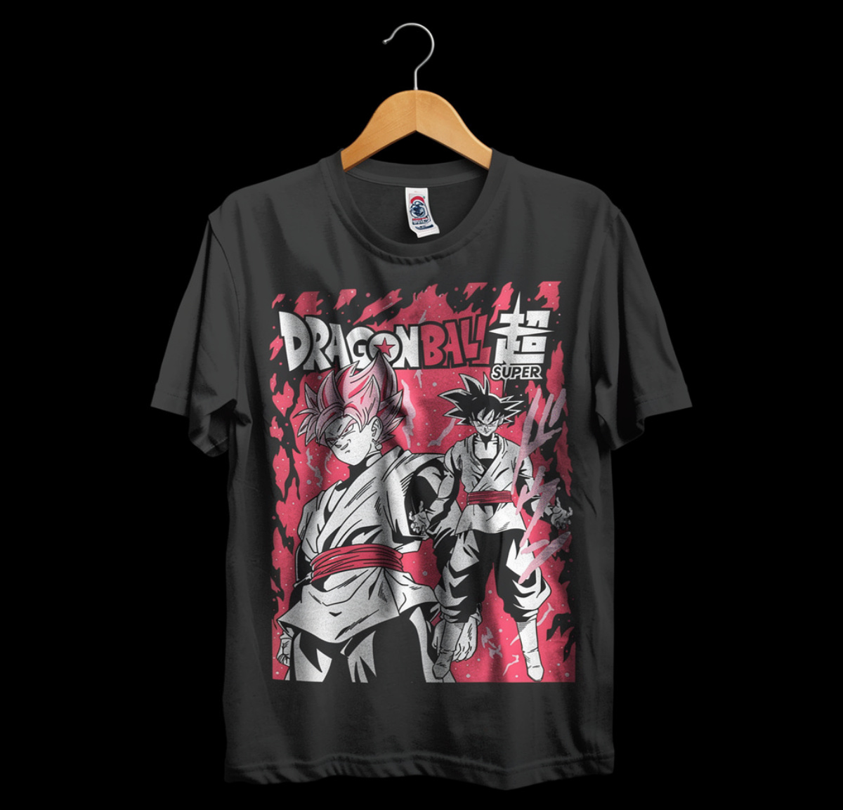 Dragon Ball Super Goku Black & Rosé Graphic T-Shirt