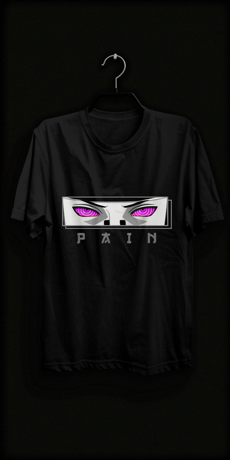 Naruto "PAIN" Rinnegan Minimalist Graphic T-Shirt