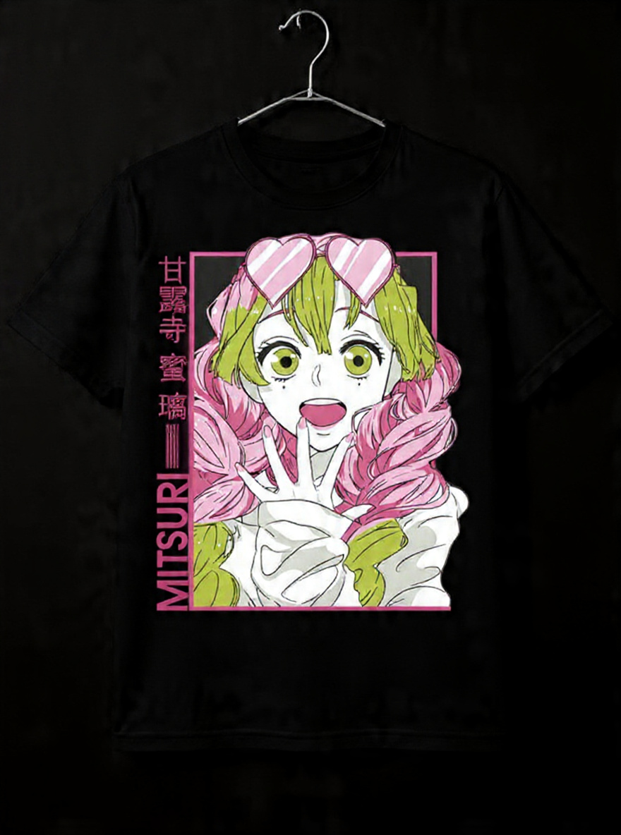 Mitsuri Kanroji Love Hashira Graphic T-Shirt - Demon Slaye