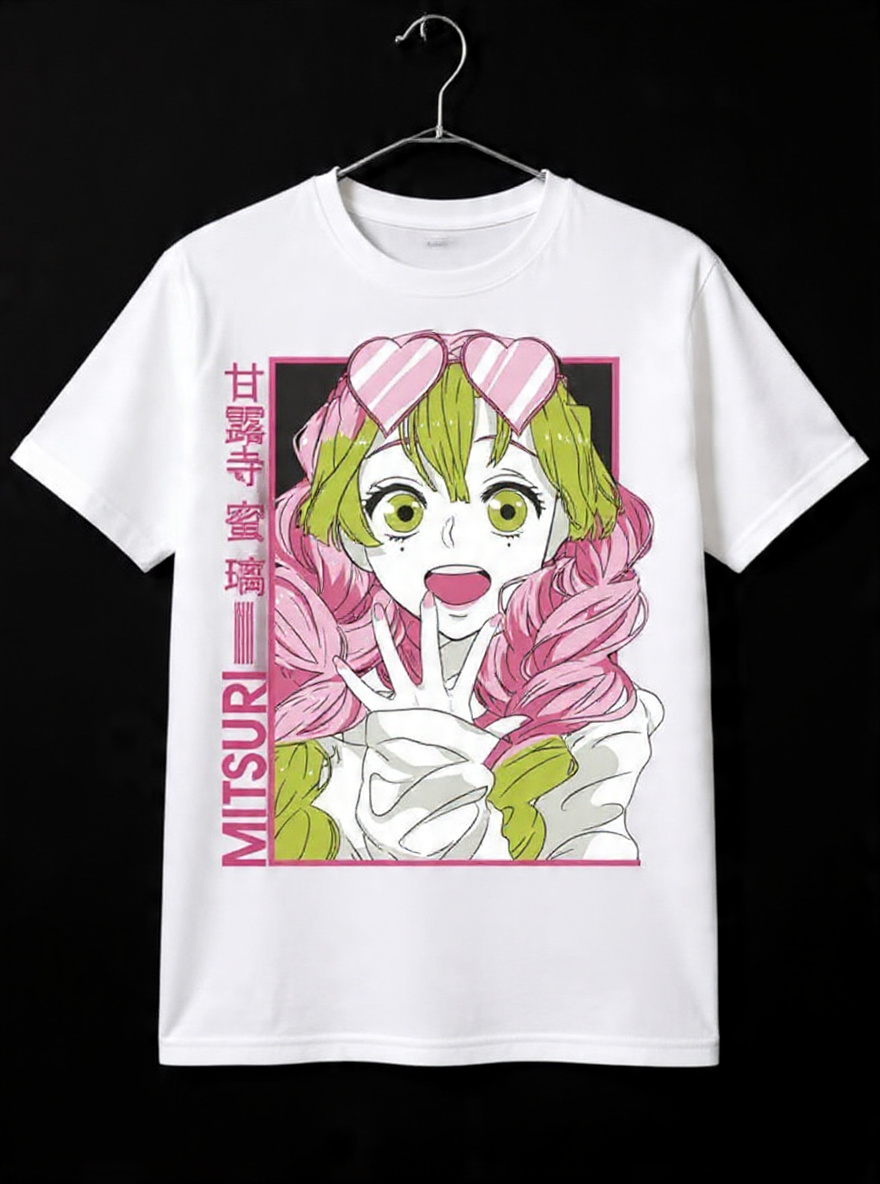 Mitsuri Kanroji Love Hashira Graphic T-Shirt - Demon Slaye