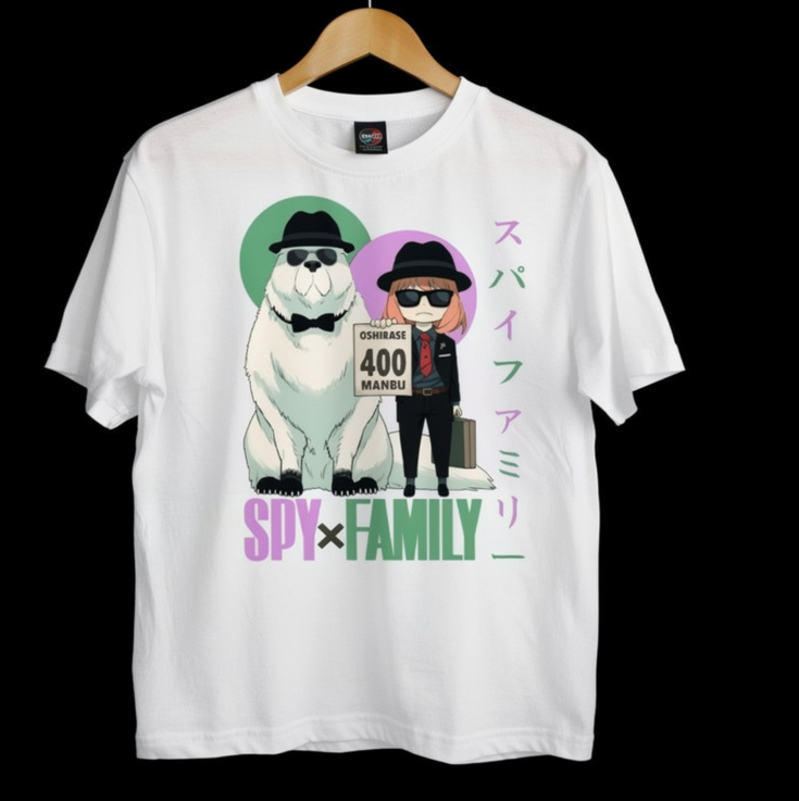Spy x Family "Secret Agents" Graphic T-Shirt - Anya & Bond Anime