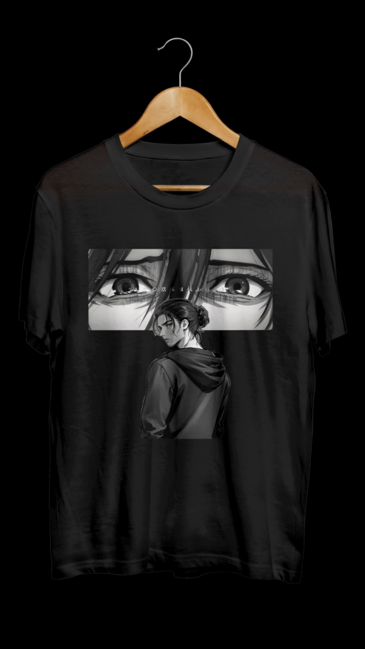 Attack on Titan "Eren And Mikasan Gaze" Minimalist Graphic T-Shirt