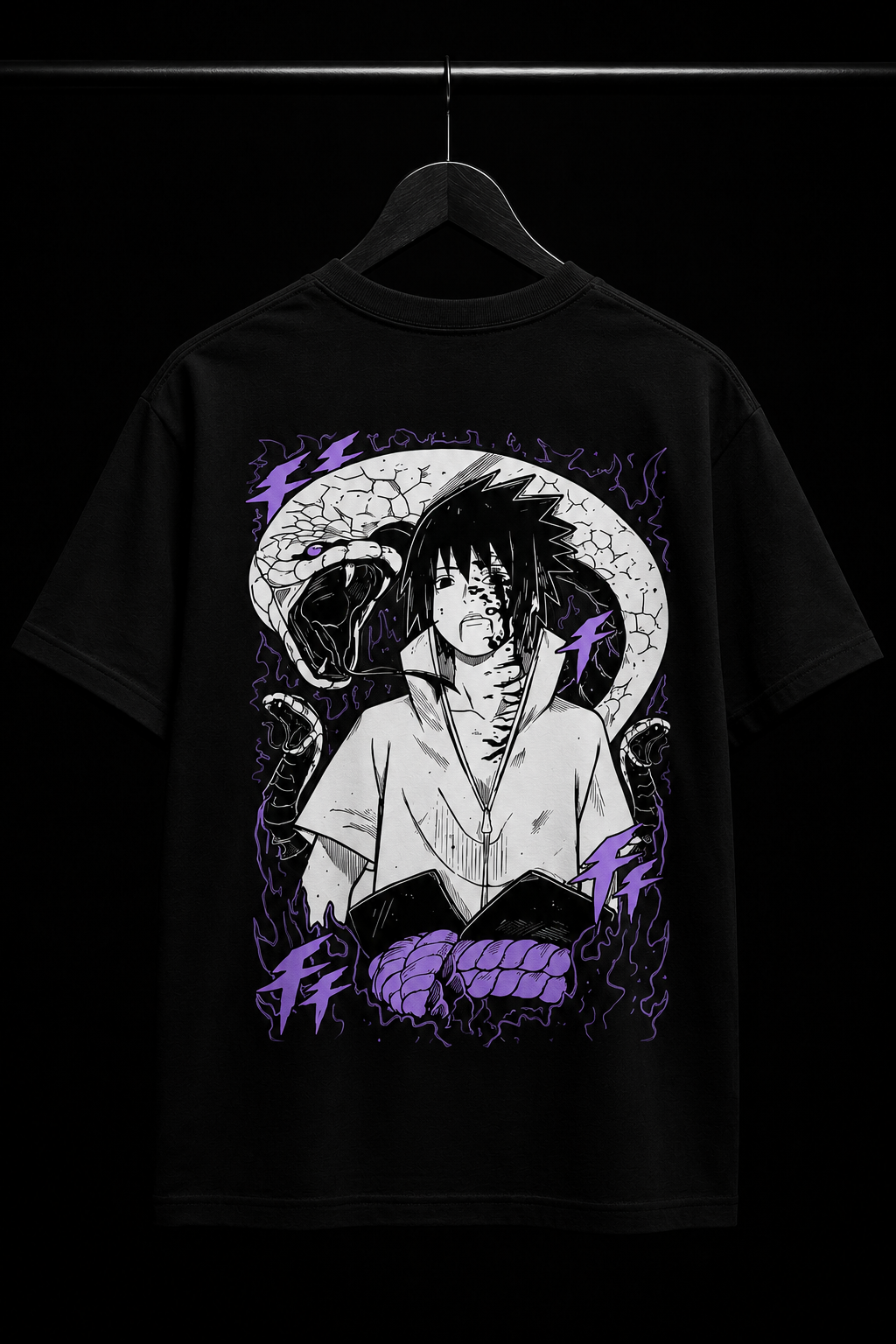 Sasuke Snake Power Graphic T-Shirt