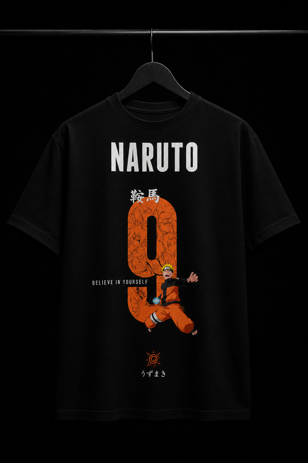 Naruto "Believe In Yourself" Graphic T-Shirt