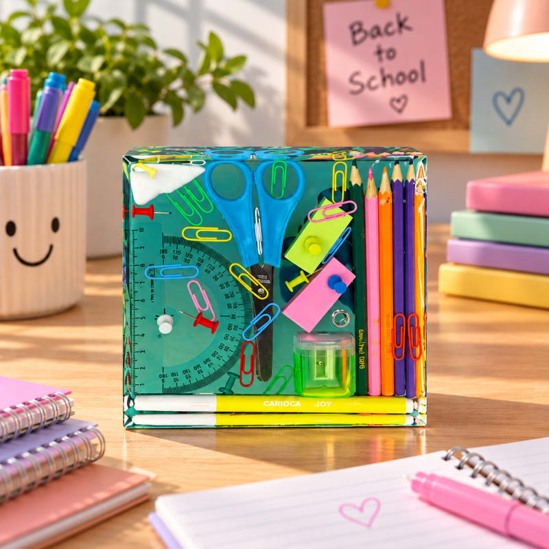Handmade Resin Table Lamp – Back to School