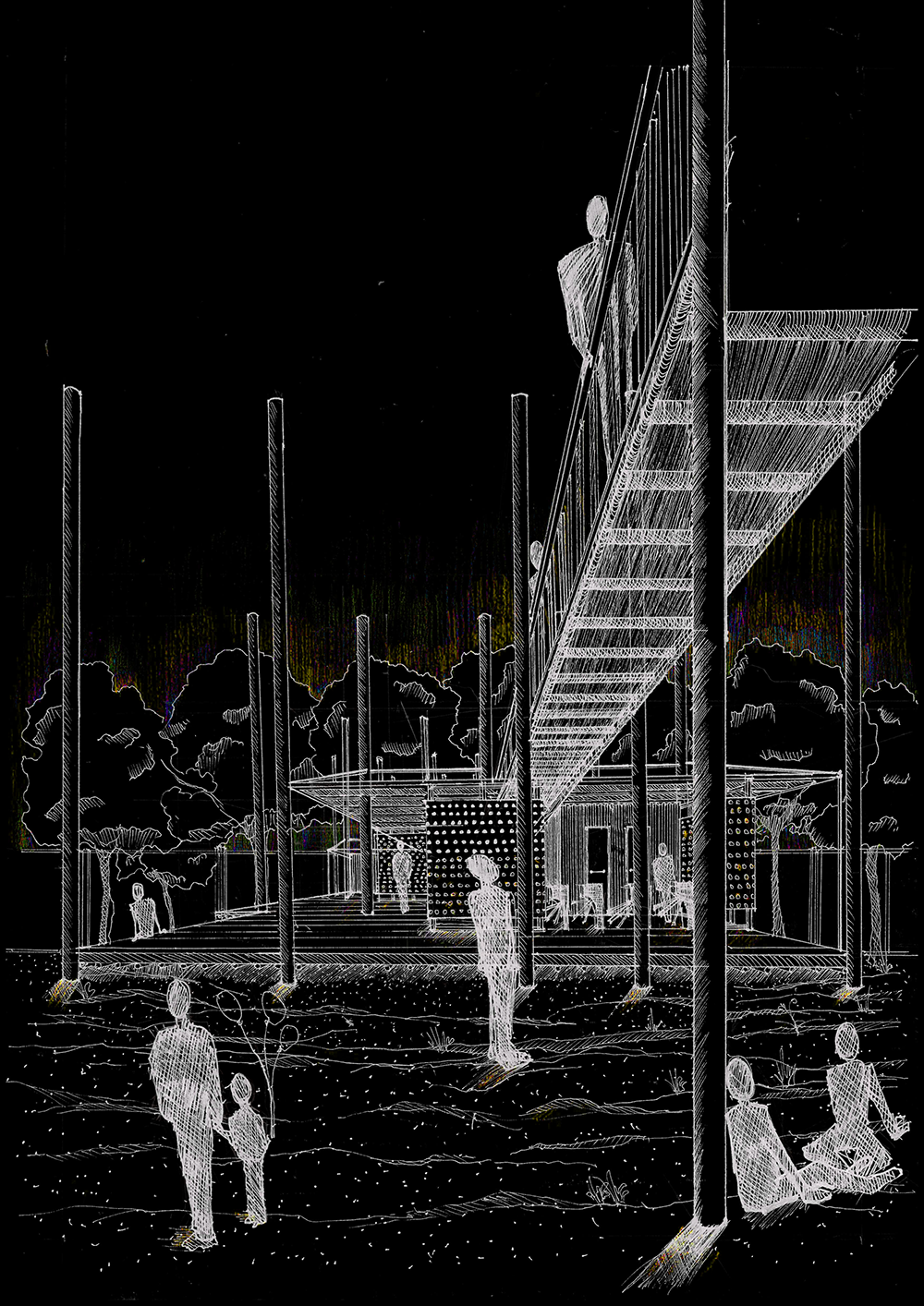 Sound Festival — Reception Pavilion — Drawing