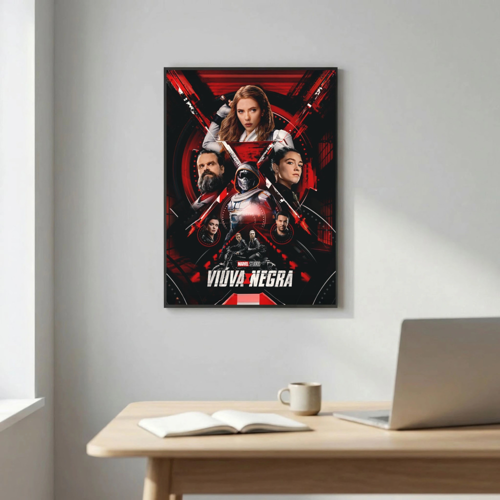 Explosive Black Widow Poster