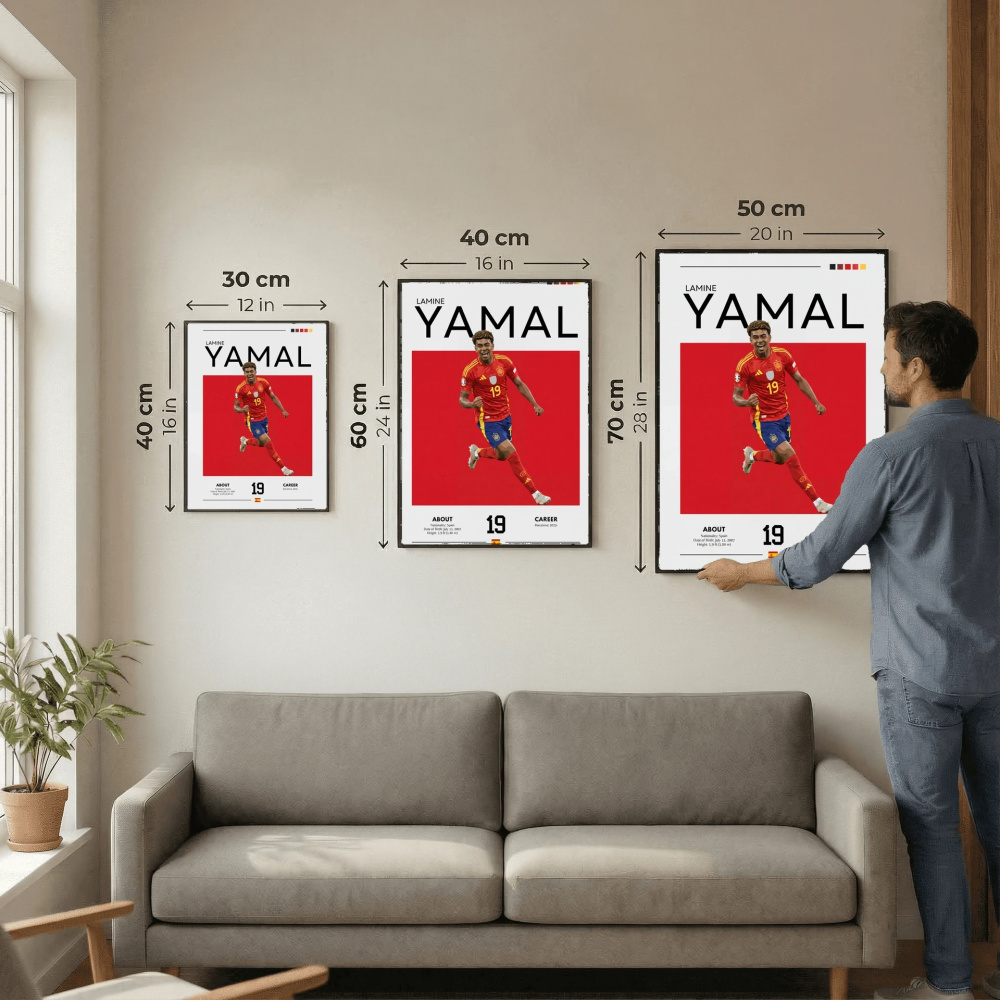 Lamine Yamal Spain Football Poster – Modern Sports Wall Art
