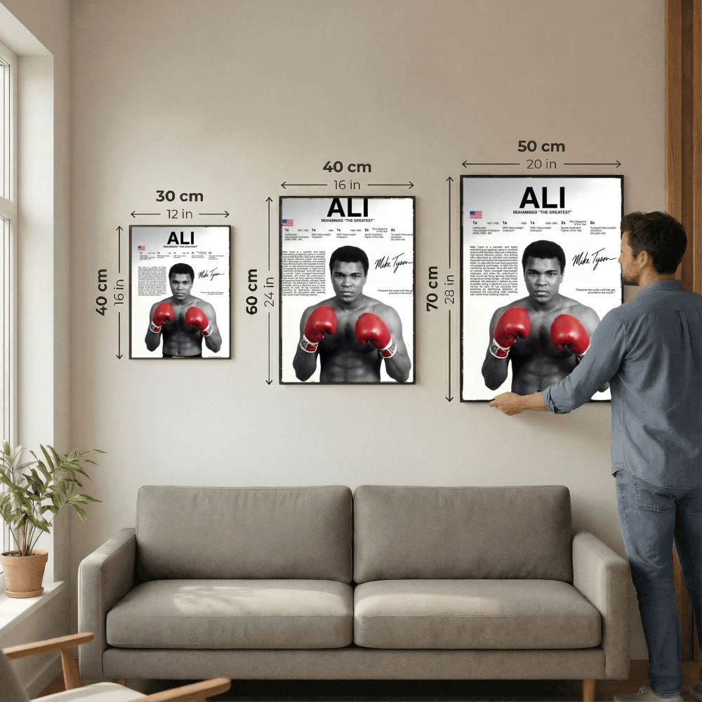 Muhammad Ali Boxing Poster – Modern Legendary Fighter Wall Art