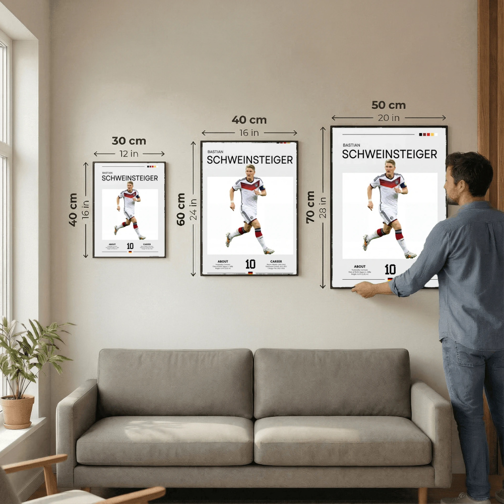 Bastian Schweinsteiger Football Poster – Modern Legendary Wall Art