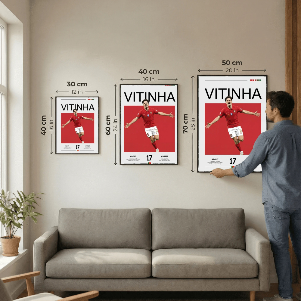 Vitinha Football Poster – Modern Sports Wall Art
