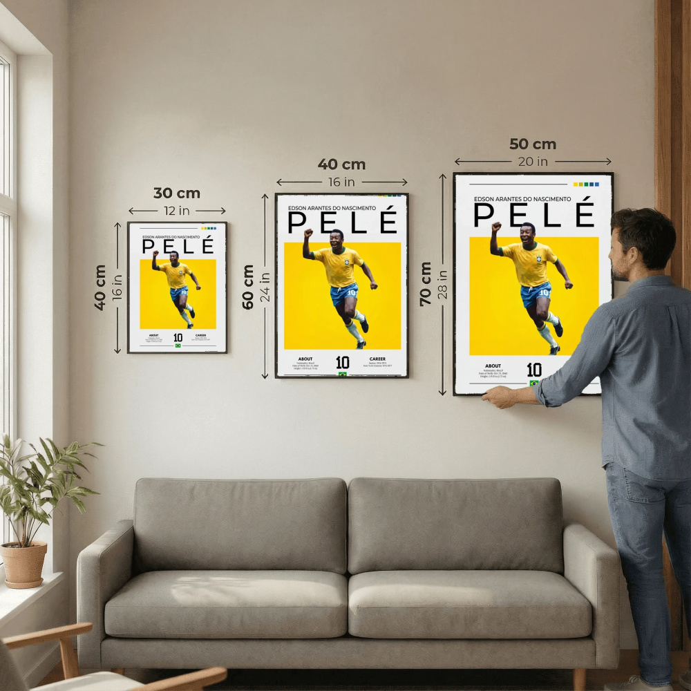 Pelé Football Poster – Modern Legendary Wall Art