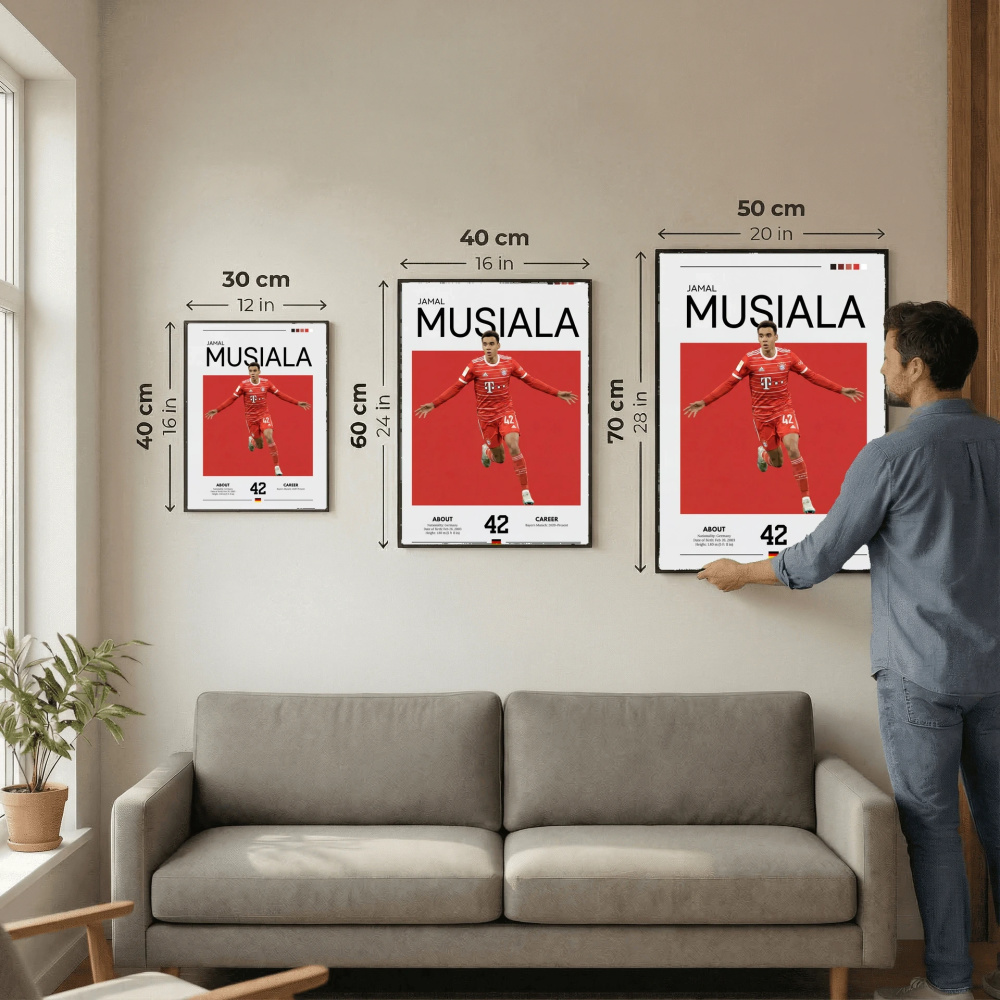 Jamal Musiala Football Poster – Modern Sports Wall Art