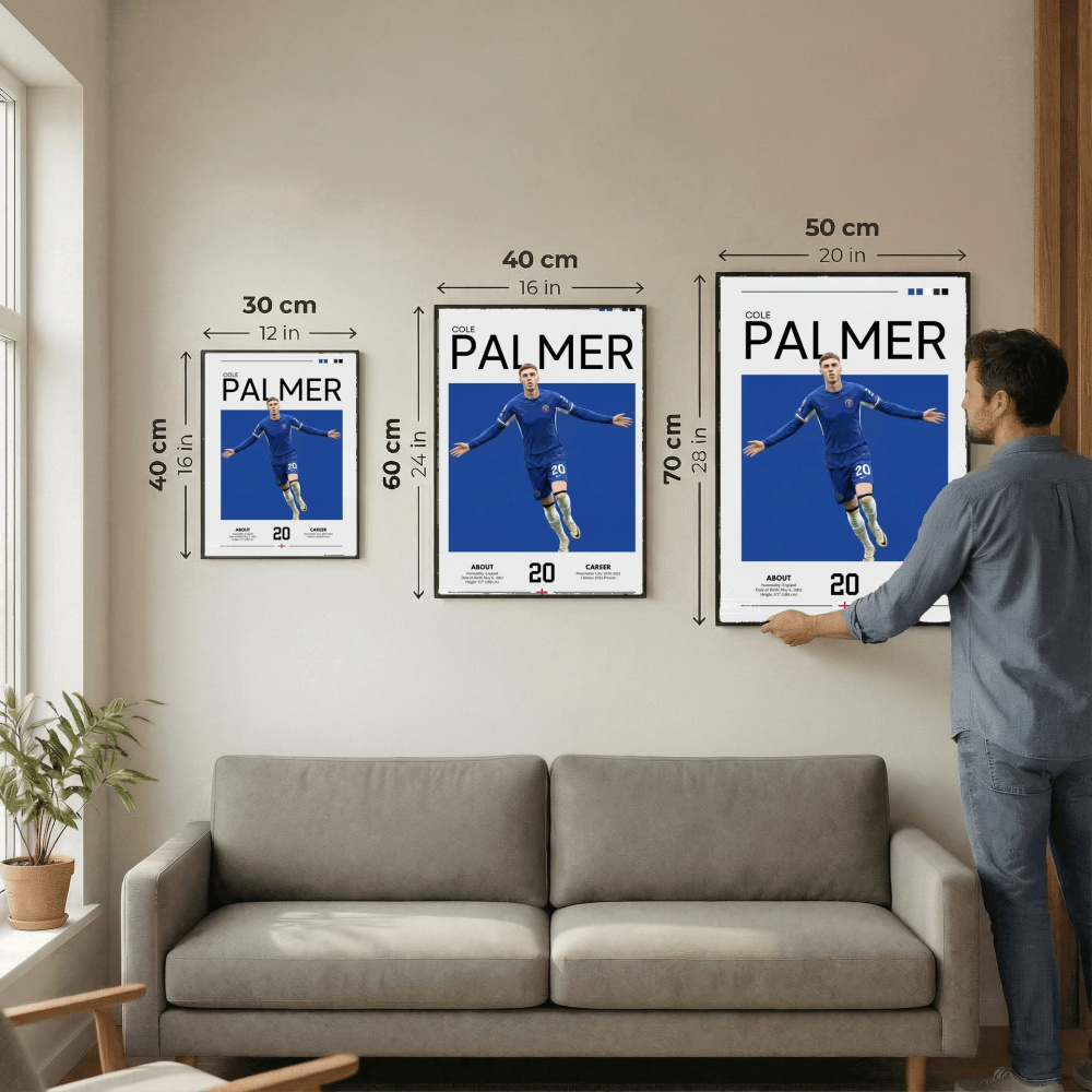 Cole Palmer Football Poster – Modern Sports Wall Art