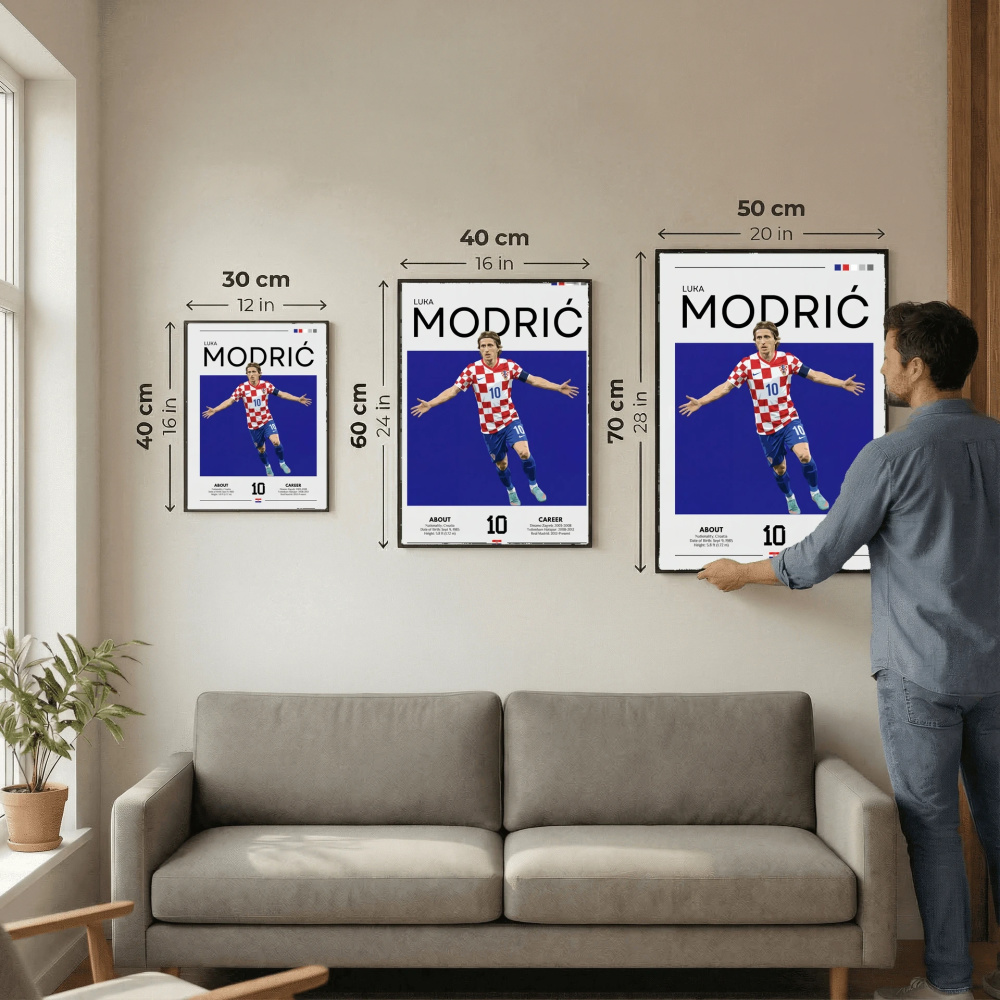 Luka Modrić Football Poster – Modern Legendary Wall Art