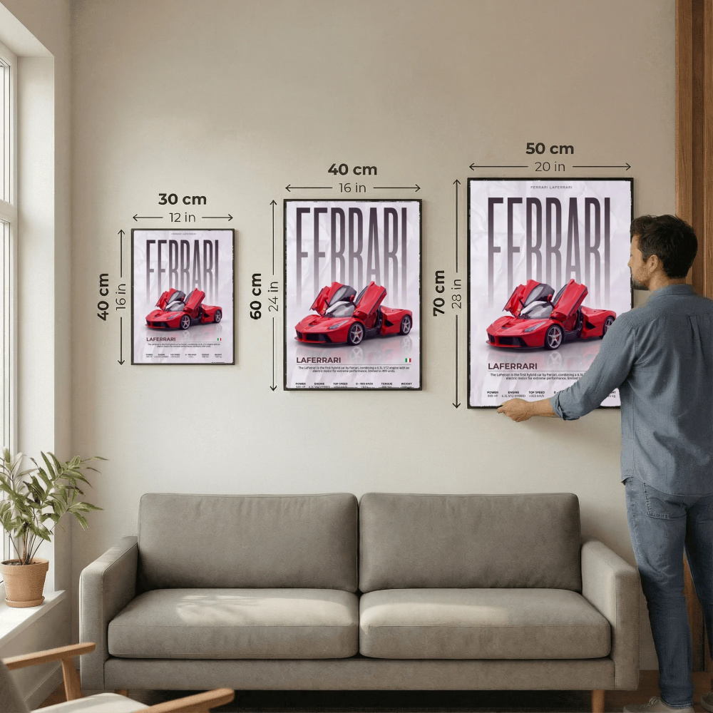 Ferrari LaFerrari Poster – Modern Hypercar Wall Art