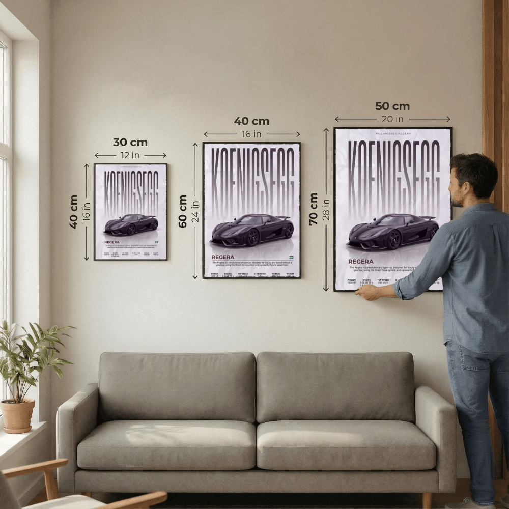 Koenigsegg Regera Poster – Modern Hypercar Wall Art