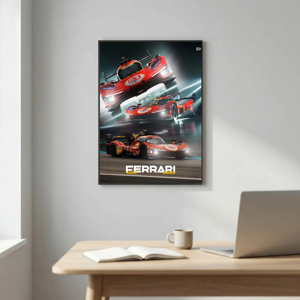Le Mans - Ferarri poster
