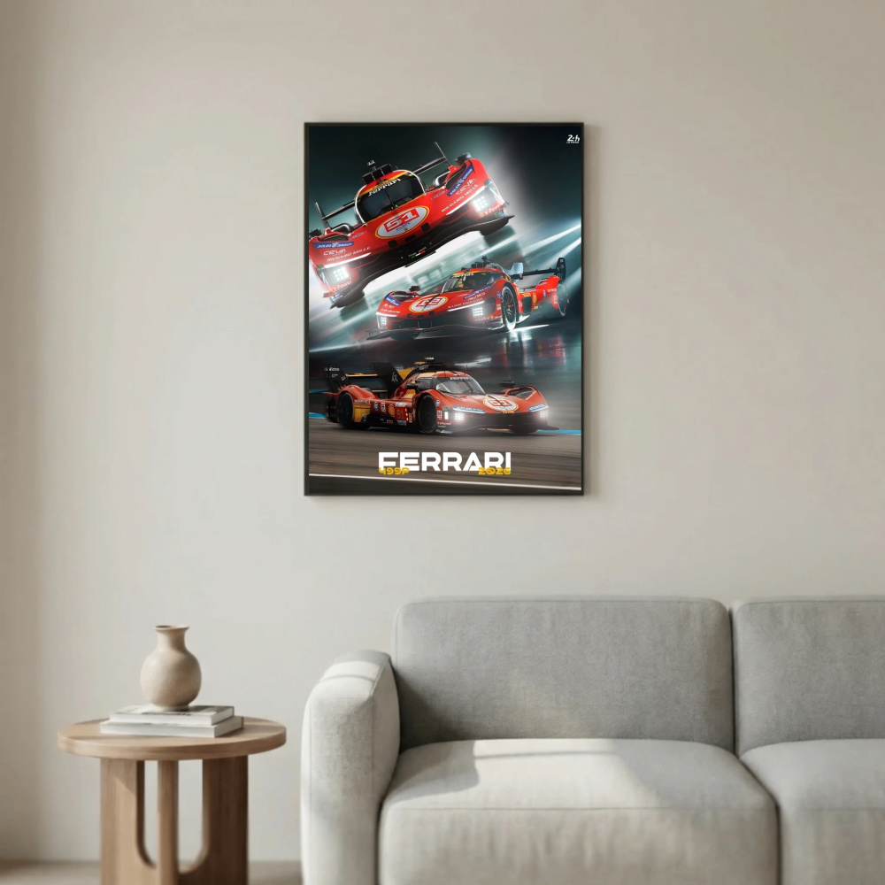 Le Mans - Ferarri poster