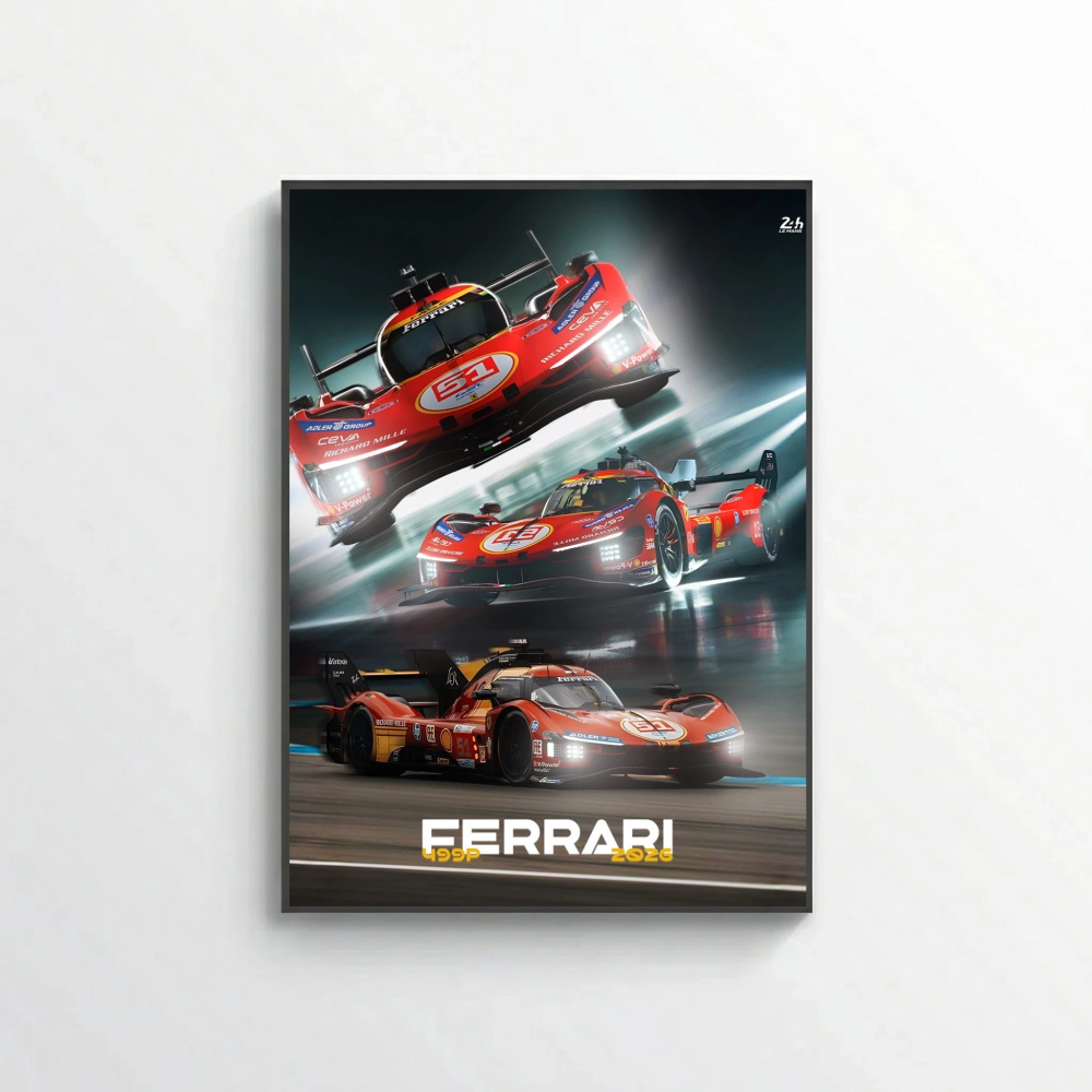 Le Mans - Ferarri poster