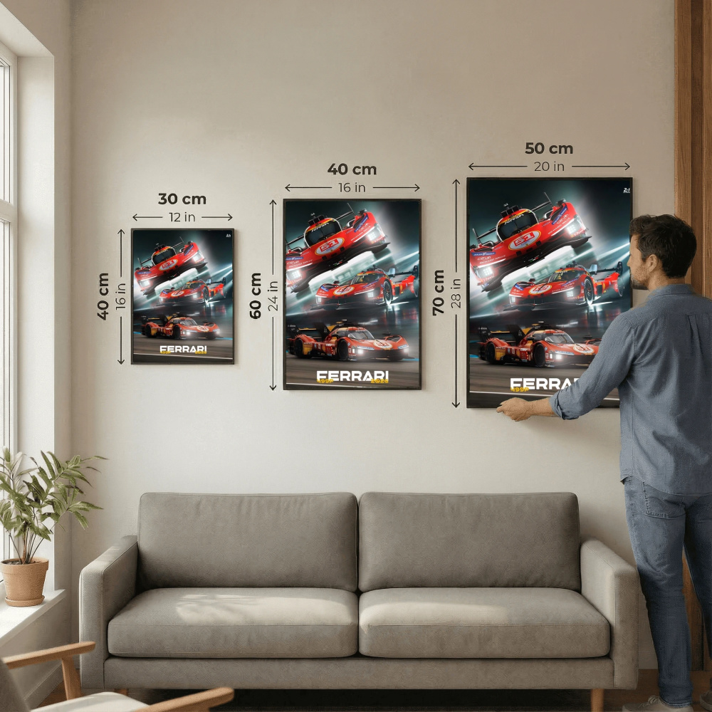 Le Mans - Ferarri poster