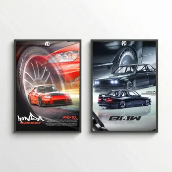 Cinematic Sports Car Poster