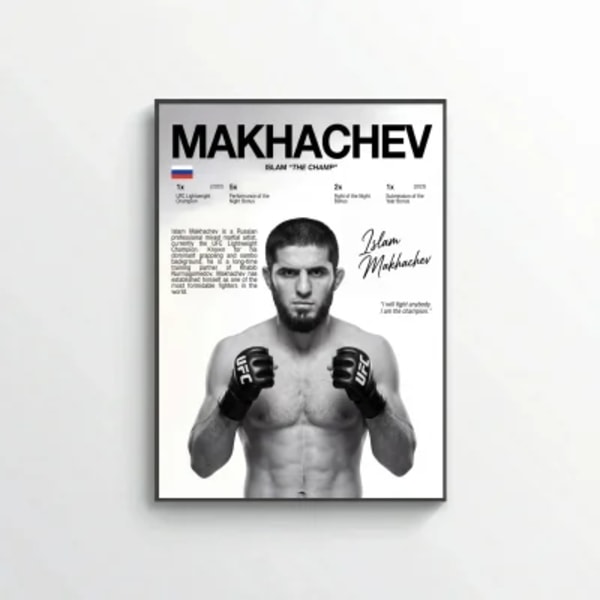 Islam Makhachev MMA Poster