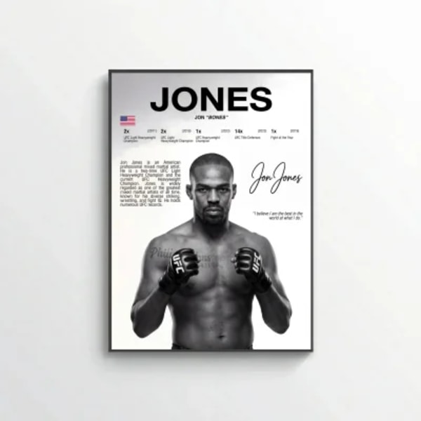 Jon Jones MMA Poster