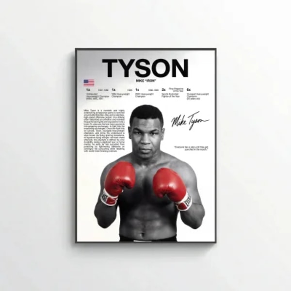 Mike Tyson Boxing Poster – Modern Legendary Fighter Wall Art