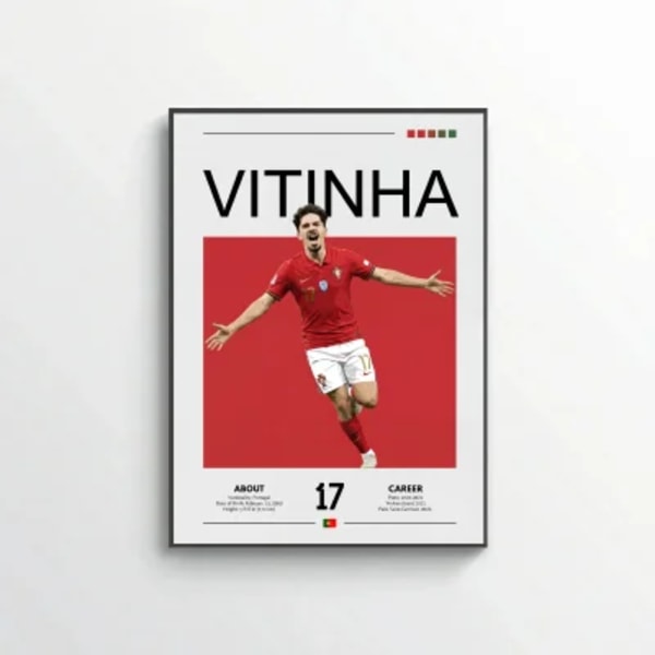 Vitinha Football Poster – Modern Sports Wall Art